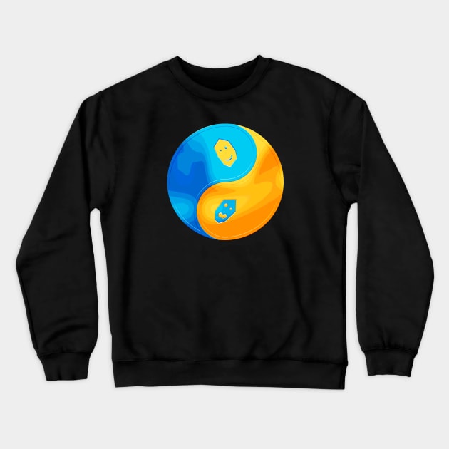 Neo Yin Yang - Combined Crewneck Sweatshirt by CCDesign